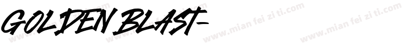 Golden Blast字体转换